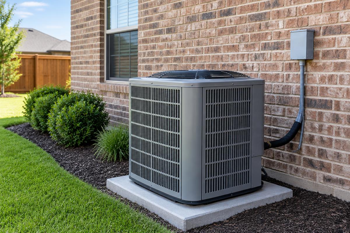 Outdoor residential air-conditioning unit