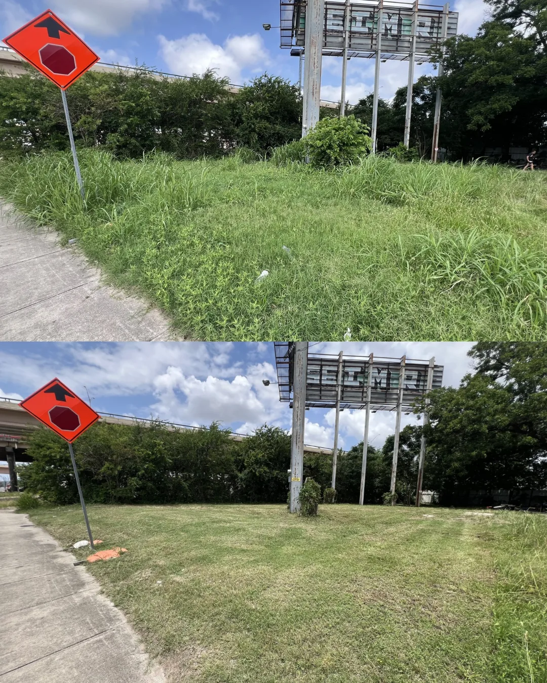 Debris removed from a property during a scheduled Kick It cleanup