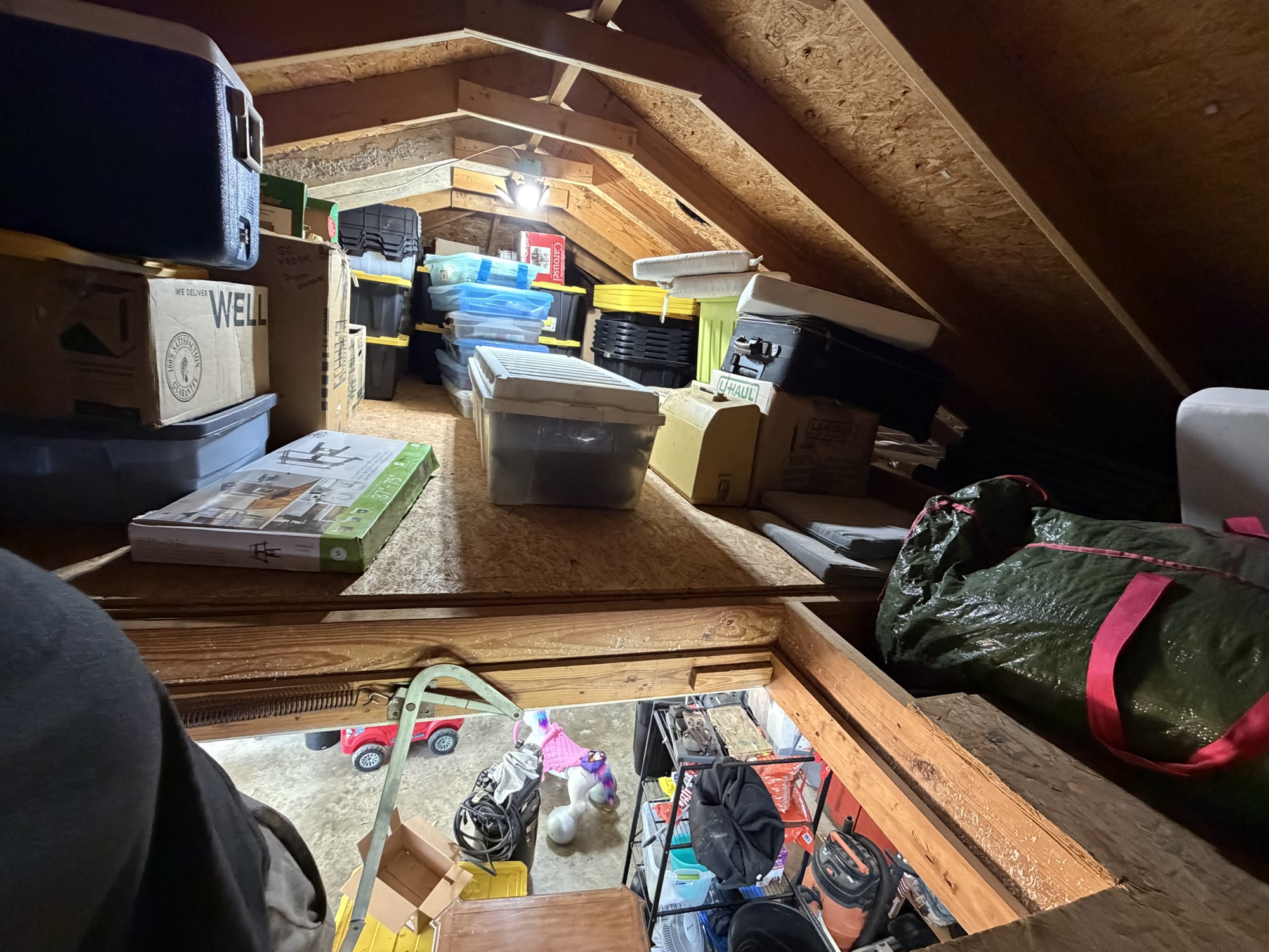 Cleared home interior prepared for its next transition