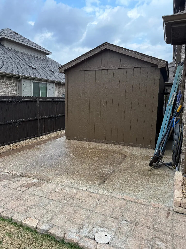 After photo of hot tub removal in forney posted by LaRue V Gillespie in a Google review of Kick It Junk Removal