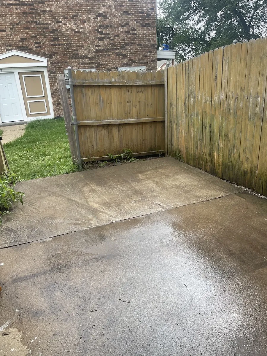 After photo of hot tub removal posted by Paula Prentice in a Google review of Kick It Junk Removal