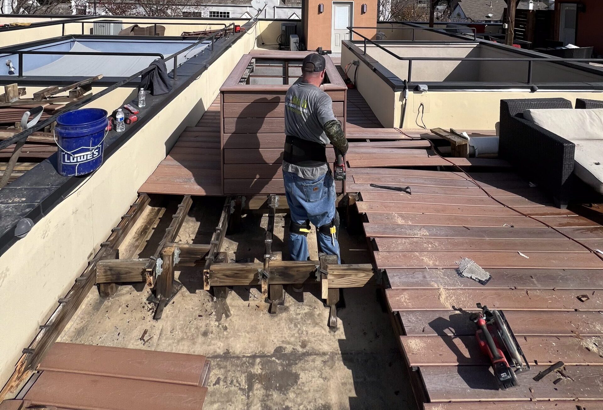 Deck Demolition service by Kick It