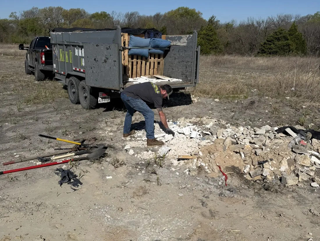 Dirt & Rock Removal service by Kick It