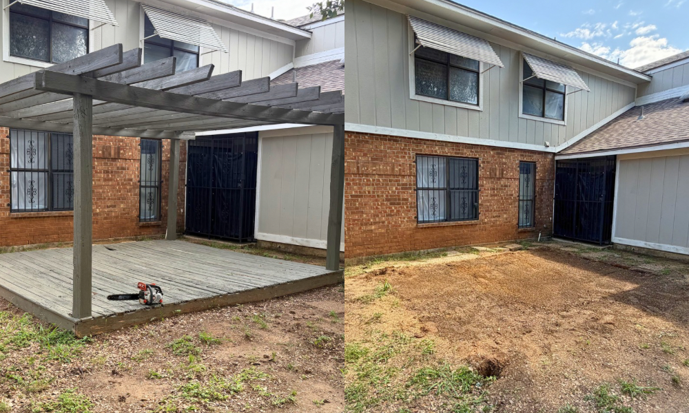 Pergola removal
