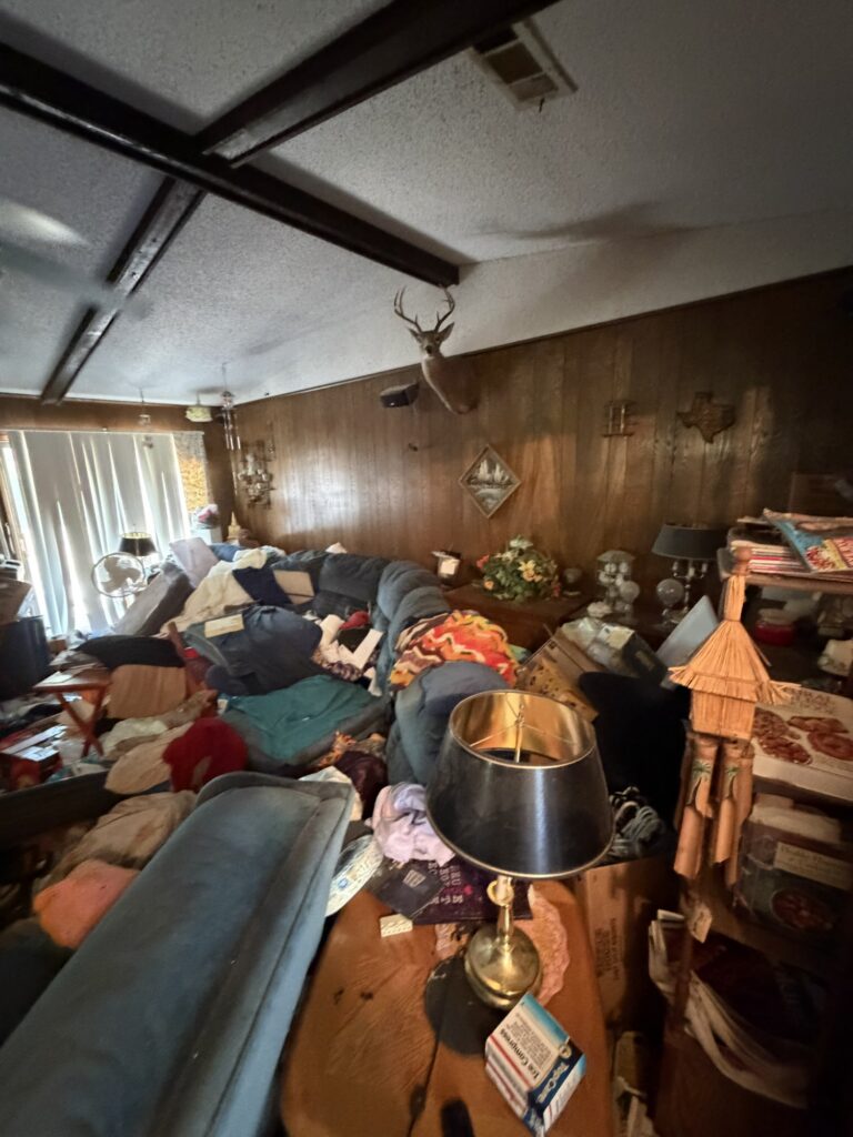 Whole-home hoarder cleanout in North Texas